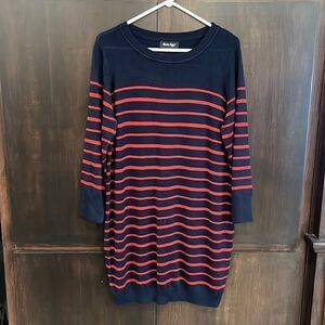 Charlie Paige Striped Sweater Dress